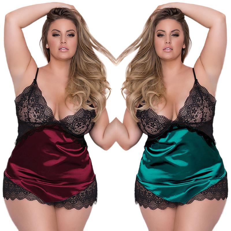 Lace Trim Cami - Lingerie Babydoll pour Femme, Chemises de