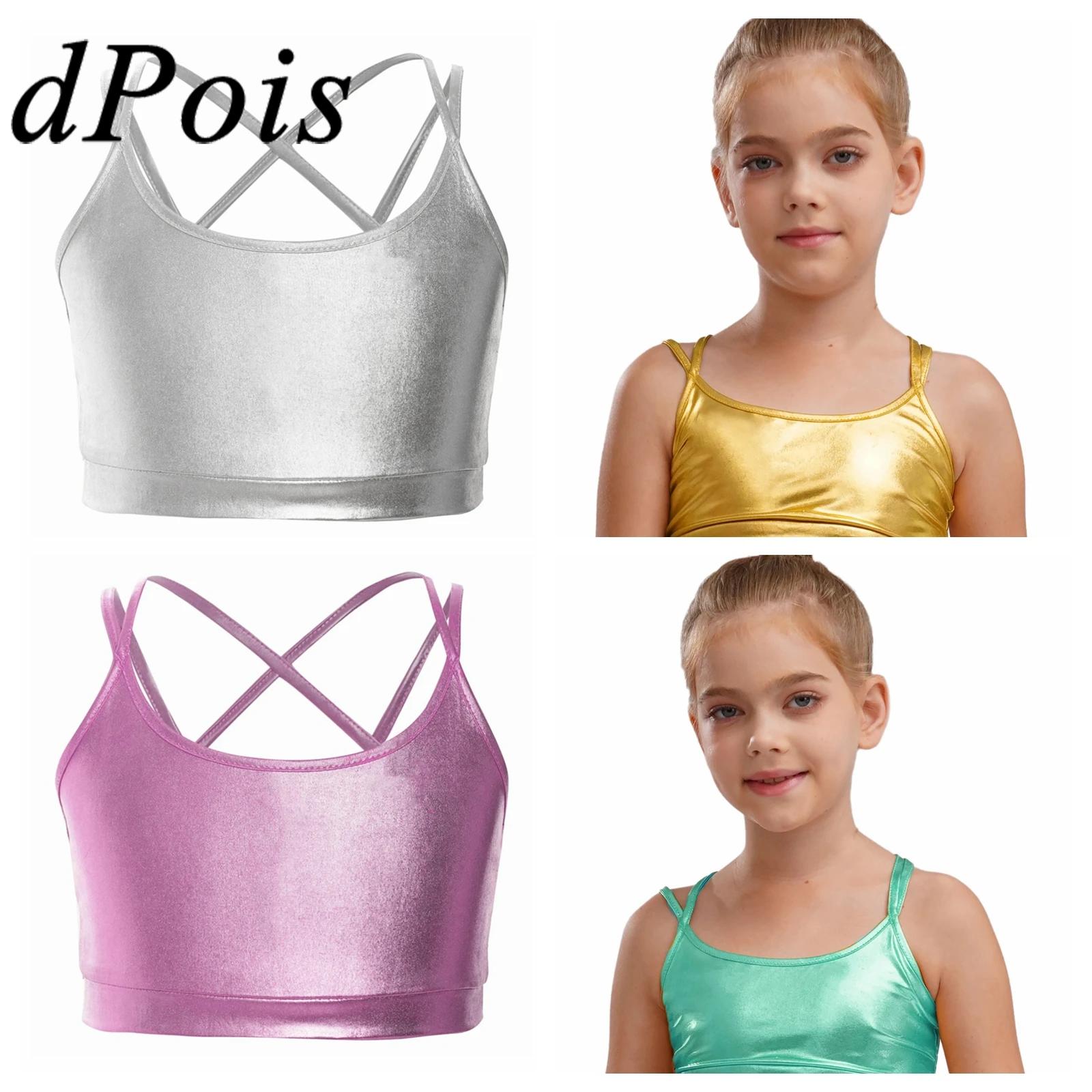 Lace Trim Cami - Haut court pour filles, Streetwear brillant,