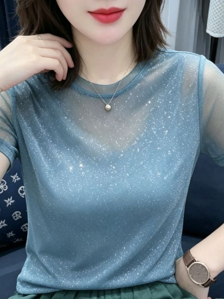 Women Fashion Over The Years - T-shirt sans manches à col rond