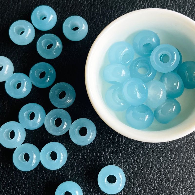 Women'S Fashion Jewellery - 10 pièces, perles naturelles bleu mer,