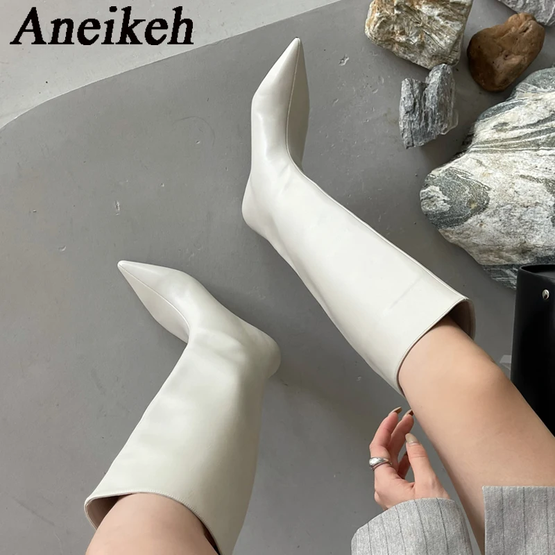 Bottes hautes en daim rétro po - Women'S Fashion Knee High Boots avis et prix