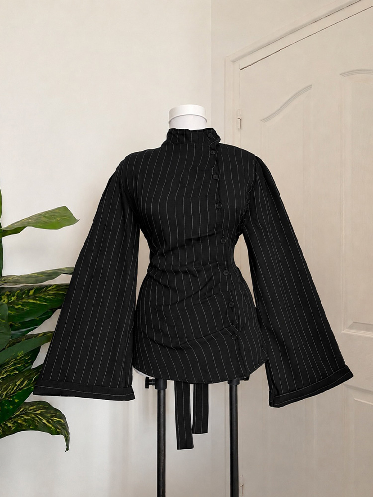 Haut à manches longues pour fe - Women Fashion Necktie avis et prix