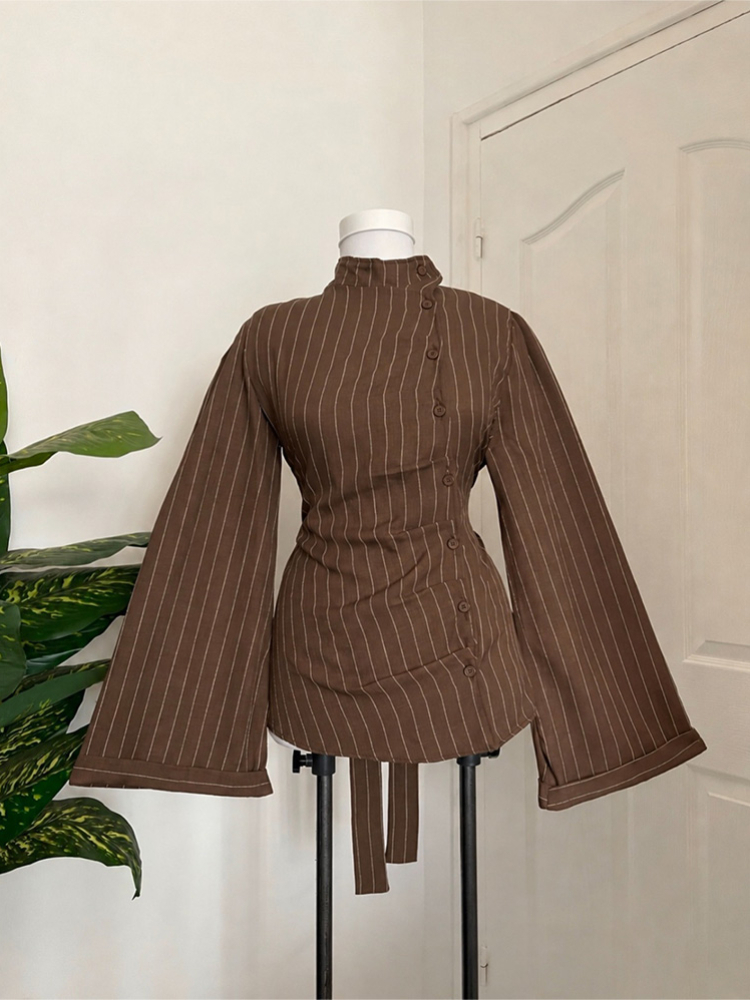 Haut à manches longues pour fe - Women Fashion Necktie avis et prix