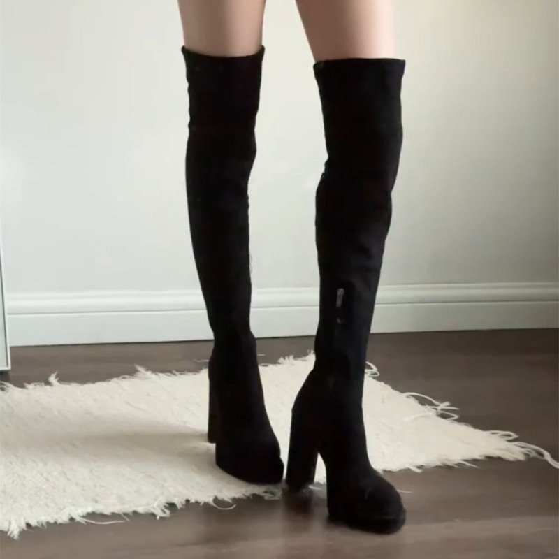 Bottes cuissardes sexy pour fe - Women'S Fashion Knee High Boots avis et prix