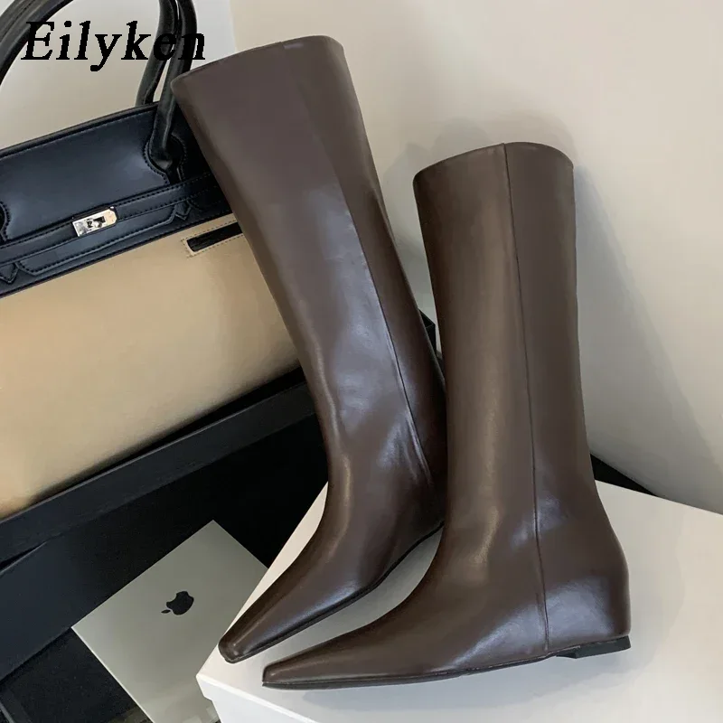 Eilyken cuir souple bout point - Women'S Fashion Knee High Boots avis et prix
