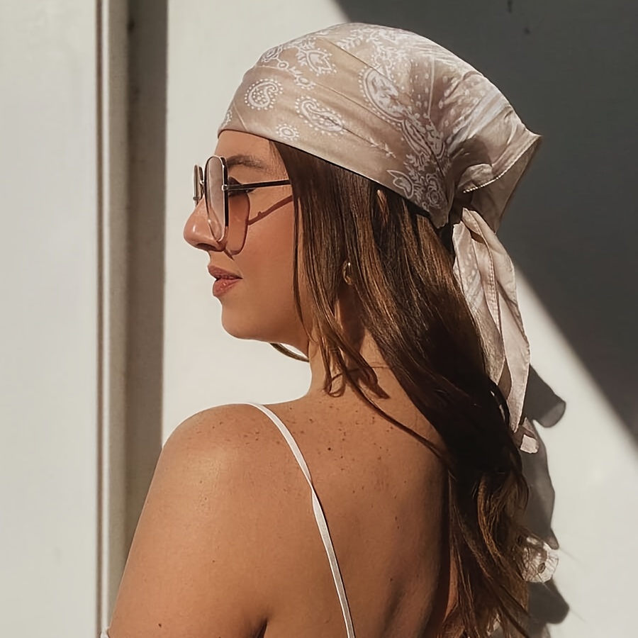 Écharpe carrée en soie de marq - Women Fashion Necktie avis et prix